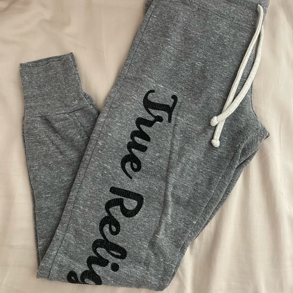 True Religion Gray Sweatpants